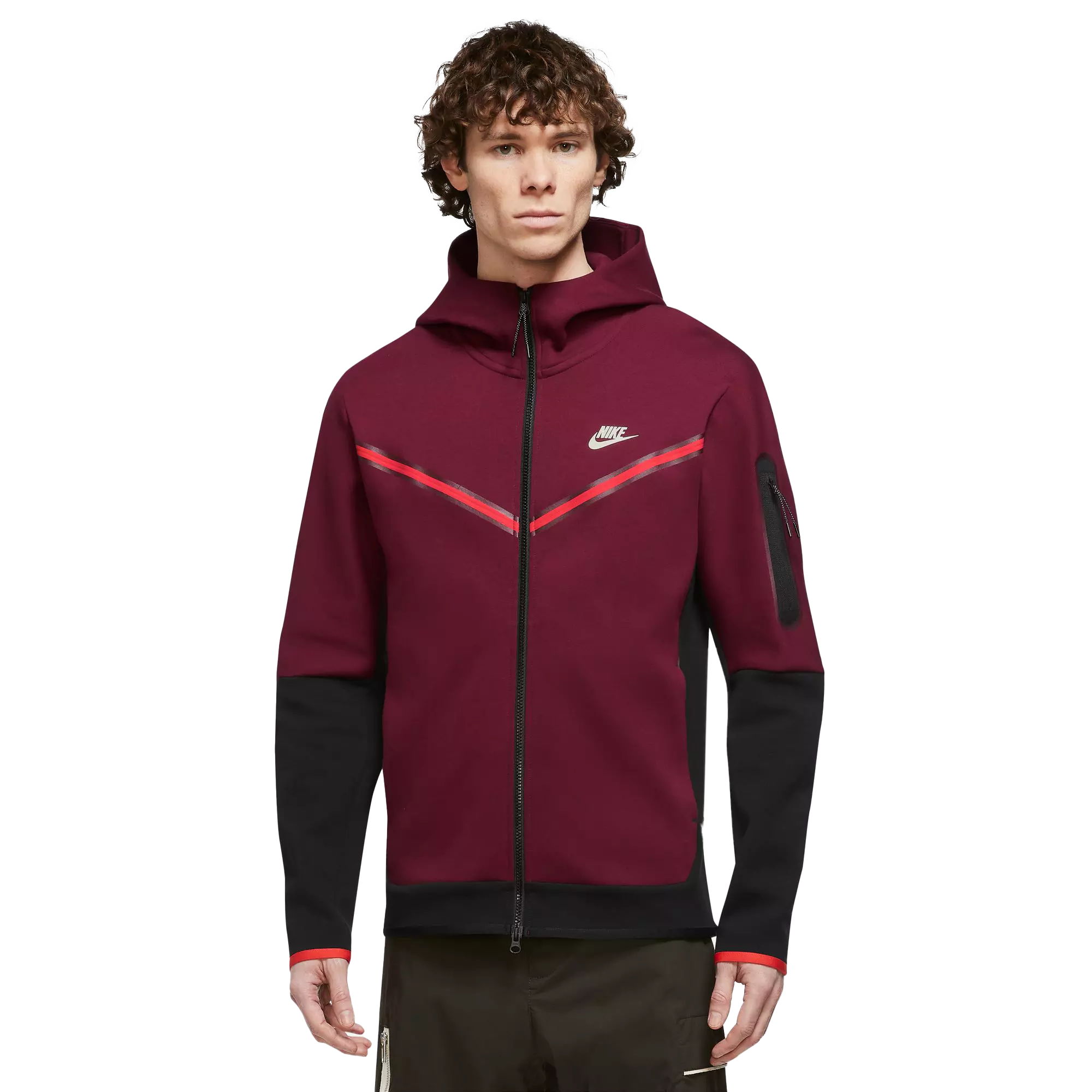 Nike sportswear store tech fleece burgundy